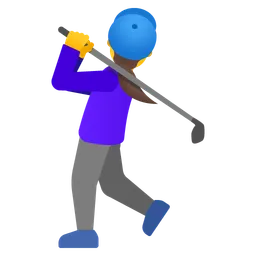 woman golfing