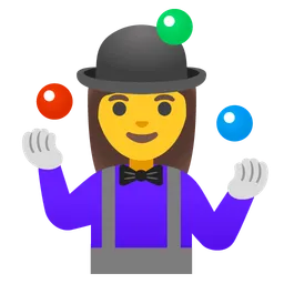 woman juggling