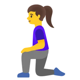 woman kneeling