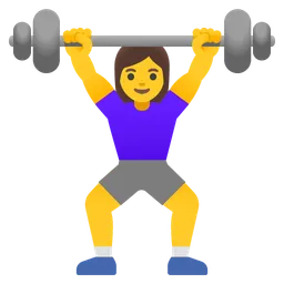 woman lifting weights