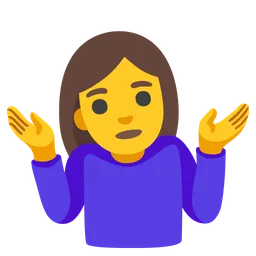 woman shrugging