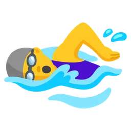 woman swimming