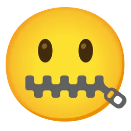 zipper-mouth face