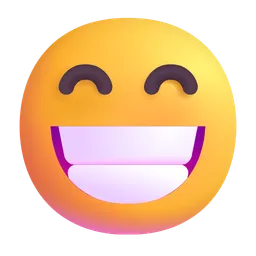 beaming face with smiling eyes