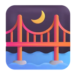 bridge at night
