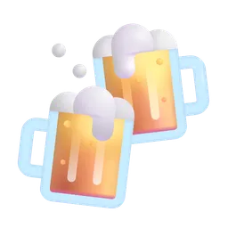 clinking beer mugs