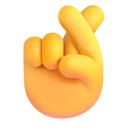 crossed fingers