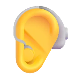 ear with hearing aid