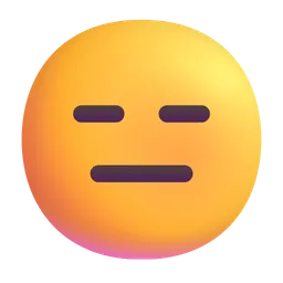 expressionless face