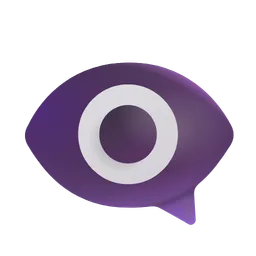 eye in speech bubble