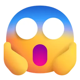 face screaming in fear