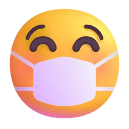 face with medical mask