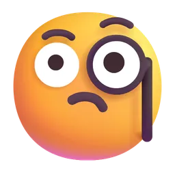 face with monocle