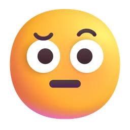 face with raised eyebrow