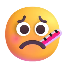 face with thermometer