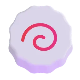 fish cake with swirl