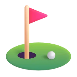 flag in hole
