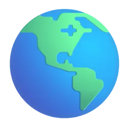 globe showing Americas