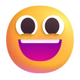 grinning face with big eyes
