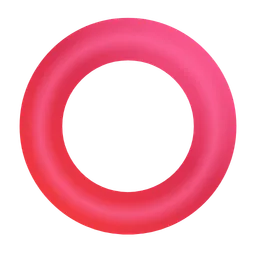 hollow red circle