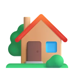 house with garden