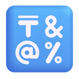 input symbols