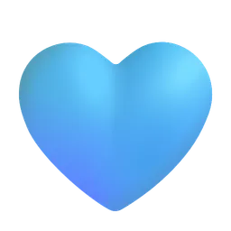 light blue heart