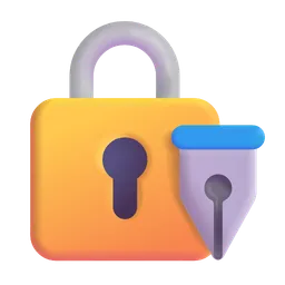 locked with pen