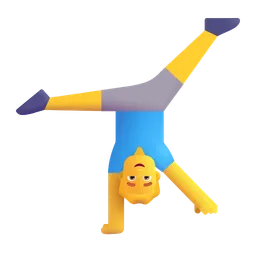man cartwheeling