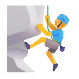 man climbing