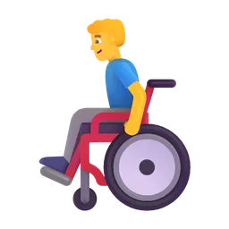 man in manual wheelchair