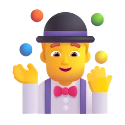 man juggling