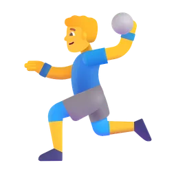 man playing handball