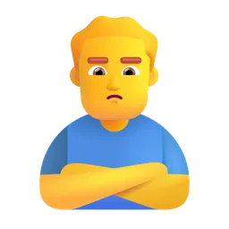 man pouting