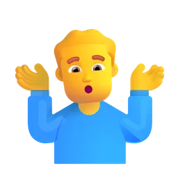 man shrugging