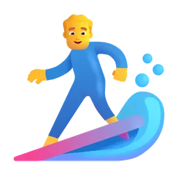 man surfing