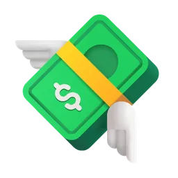 money with wings