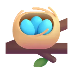 nest with eggs