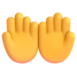 palms up together
