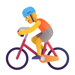person biking