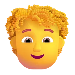 person: curly hair