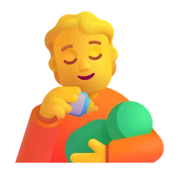 person feeding baby