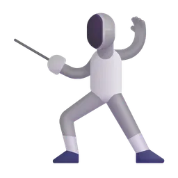 person fencing