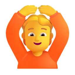 person gesturing OK
