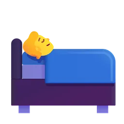 person in bed