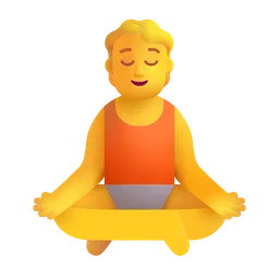 person in lotus position