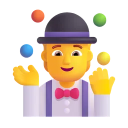 person juggling