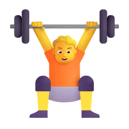 person lifting weights