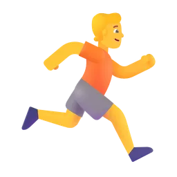 person running facing right