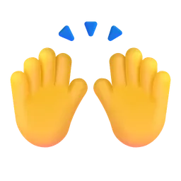 raising hands